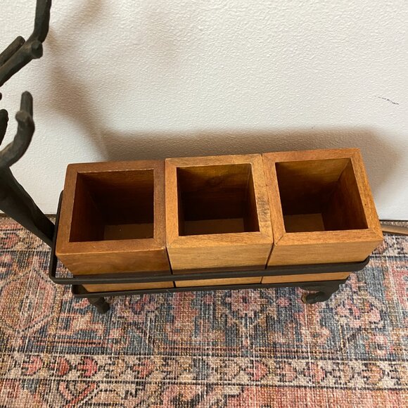 Pottery Barn Reindeer Flatware Tabletop Caddy - Picture 3 of 6